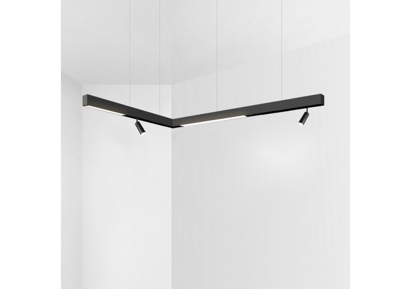 Spot LED sur rail magnétique 48V-6W-Noir - PMC-6W-N-BN - Barcelona LED