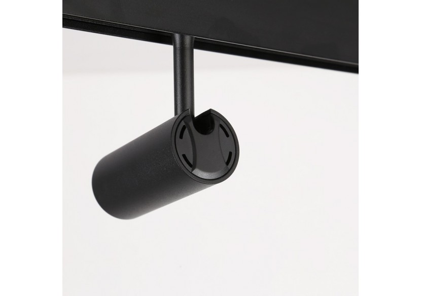 Spot LED sur rail magnétique 48V-6W-Noir - PMC-6W-N-BN - Barcelona LED