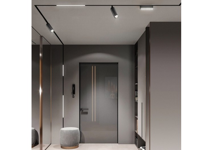 Spot LED sur rail magnétique 48V-18W-Noir - PMC-18W-N-BC - Barcelona LED 2