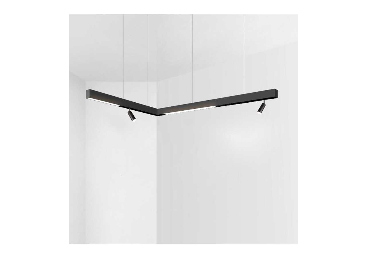 Spot LED sur rail magnétique 48V-18W-Noir - PMC-18W-N-BC - Barcelona LED