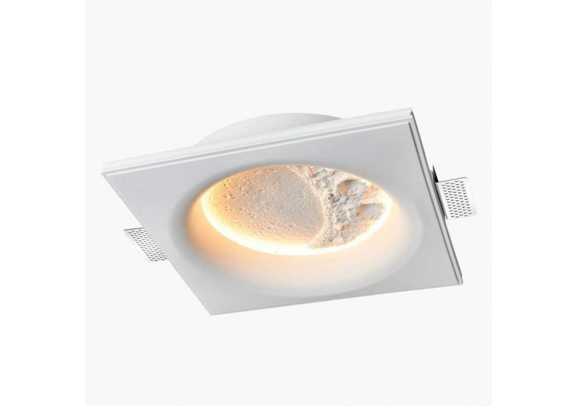 Spot en plâtre "SIDEREUS" en forme de lune-300x300 mm-8,5 W - B279-M - Barcelona LED