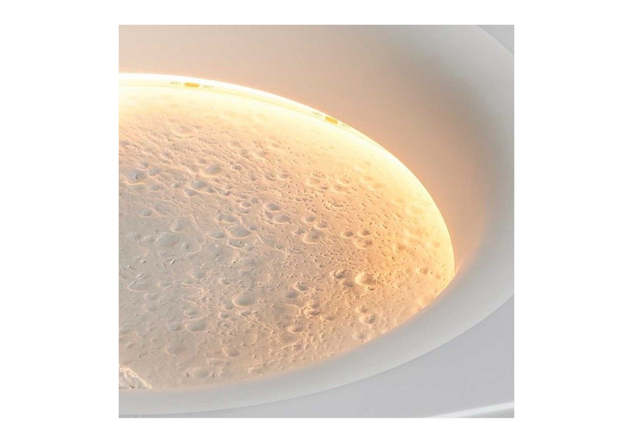 Spot encastrable en plâtre "SIDEREUS" en forme de lune-600x600 mm-17 W - B279-L - Barcelona LED