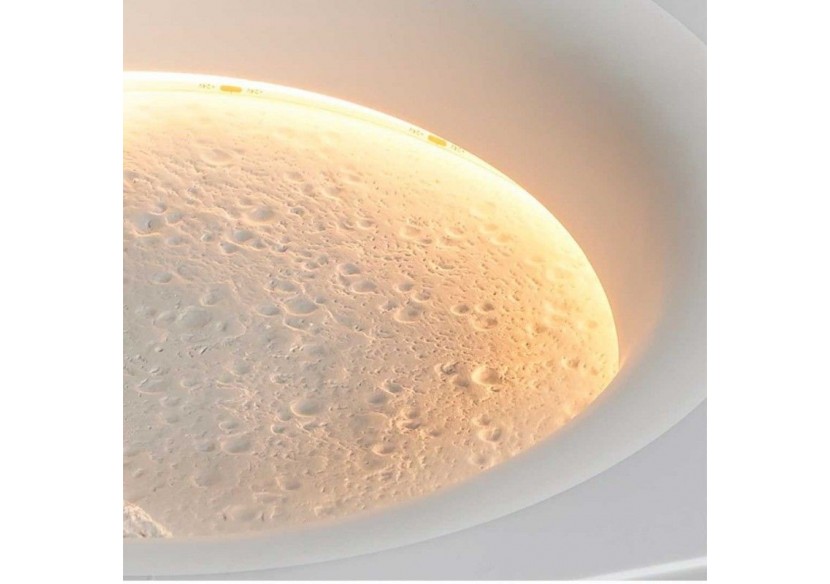 Spot encastrable en plâtre "SIDEREUS" en forme de lune-600x600 mm-17 W - B279-L - Barcelona LED