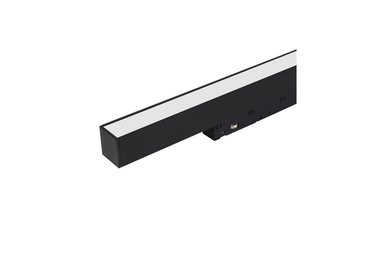 Spot LED linéaire opale sur rail magnétique 48V-10W-Noir - LM-300-N-BC - Barcelona LED