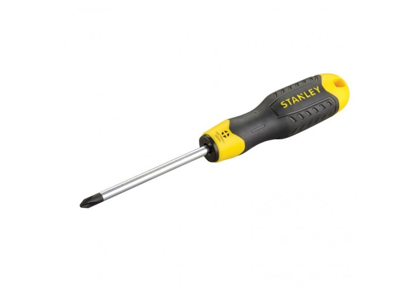 Tournevis Cushion Grip Phillips Ph2X100Mm - Stanley : Confort'Mat Tournevis Cushion Grip Phillips Ph2X100Mm - Stanley : Confort'Mat