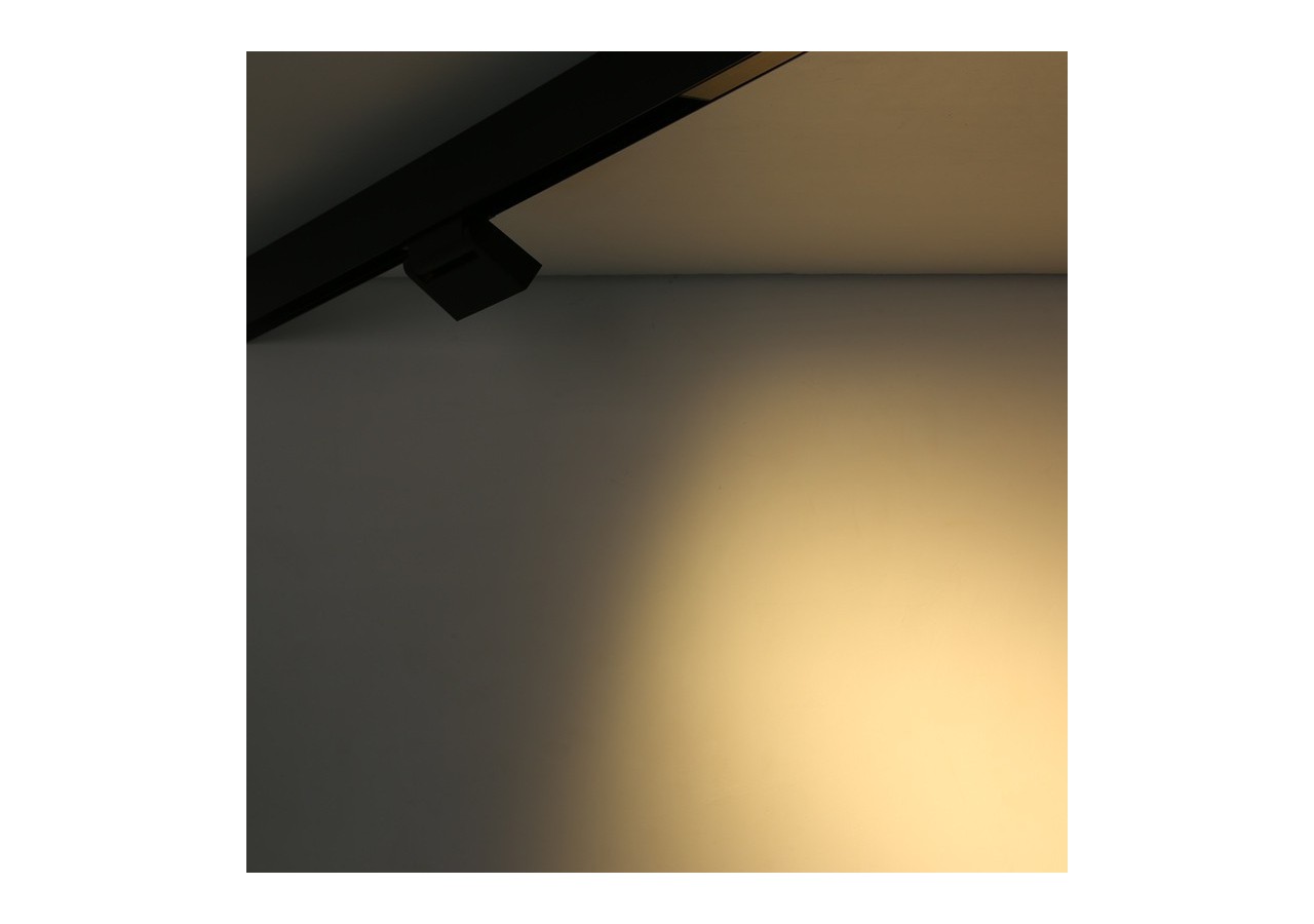 Spot LED linéaire orientable sur rail magnétique 48V-6W-UGR16-Noir - PML-6WU18-N-BC - Barcelona LED