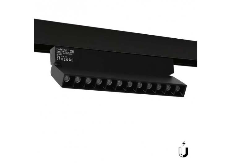 Spot LED linéaire orientable sur rail magnétique 48V-12W-UGR16 - LM3480 - Barcelona LED