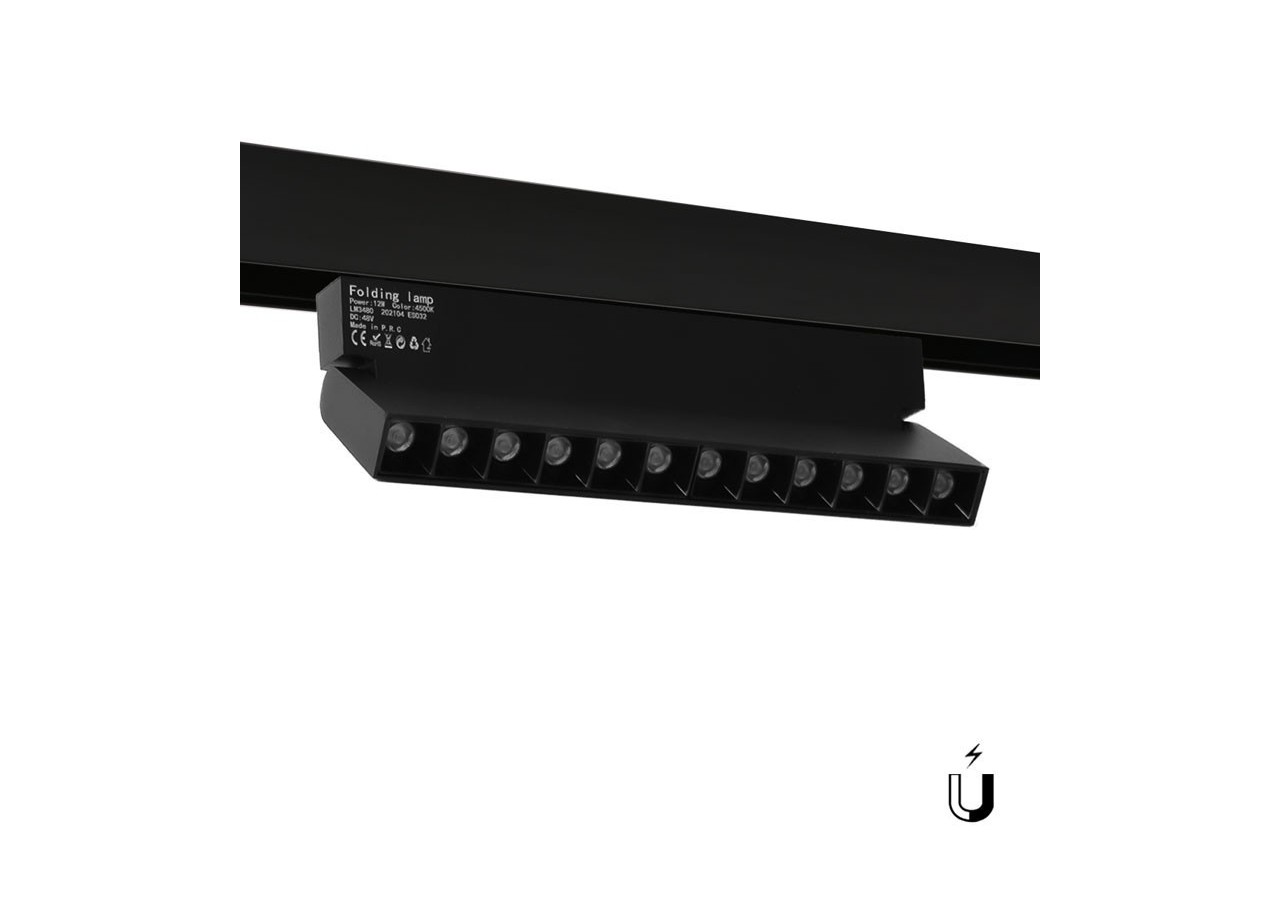 Spot LED linéaire orientable sur rail magnétique 48V-12W-UGR16 - LM3480 - Barcelona LED