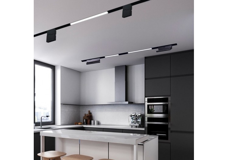 Spot LED linéaire orientable sur rail magnétique 48V-12W-UGR16 - LM3480 - Barcelona LED 2