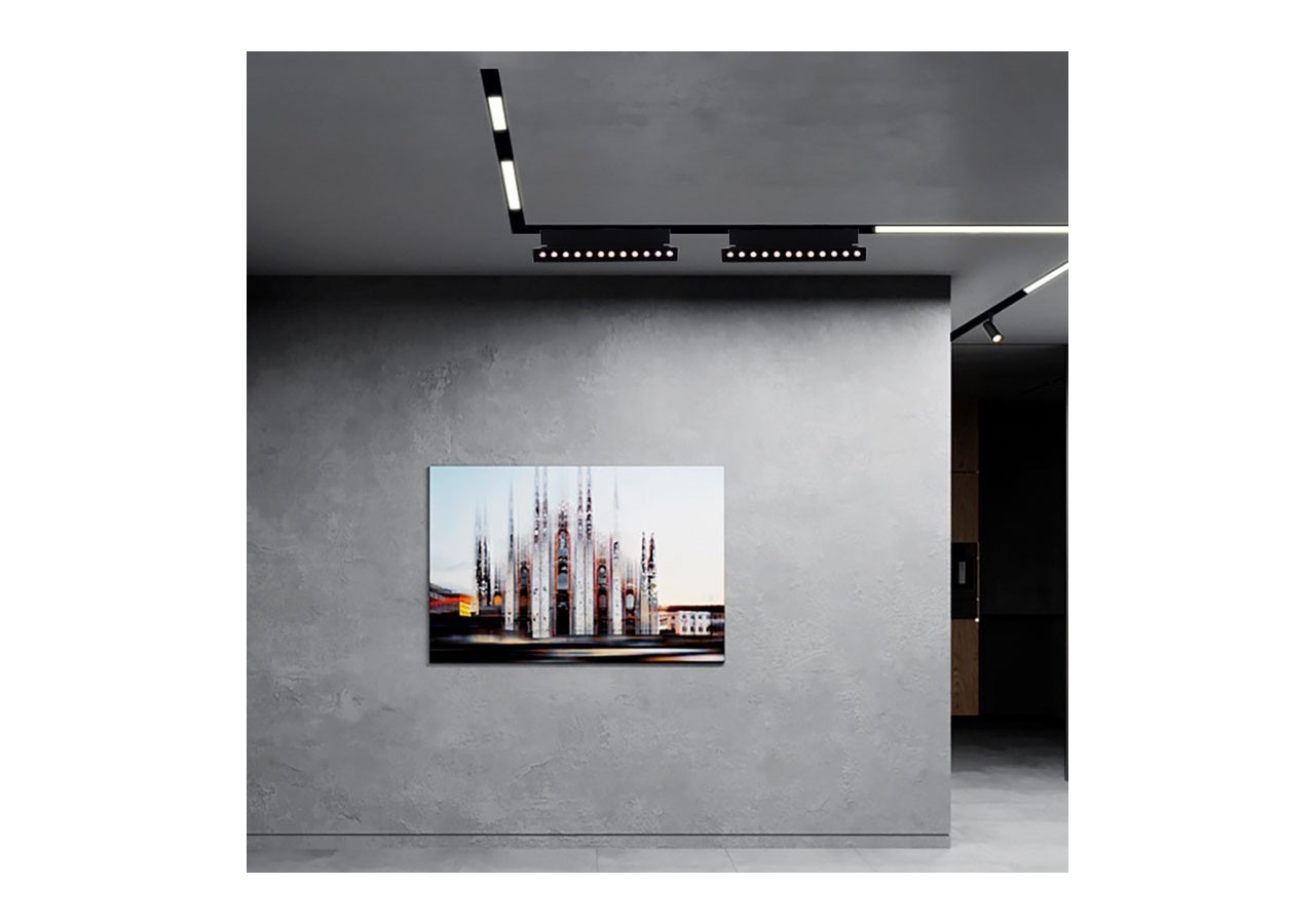 Spot LED linéaire orientable sur rail magnétique 48V-12W-UGR16 - LM3480 - Barcelona LED