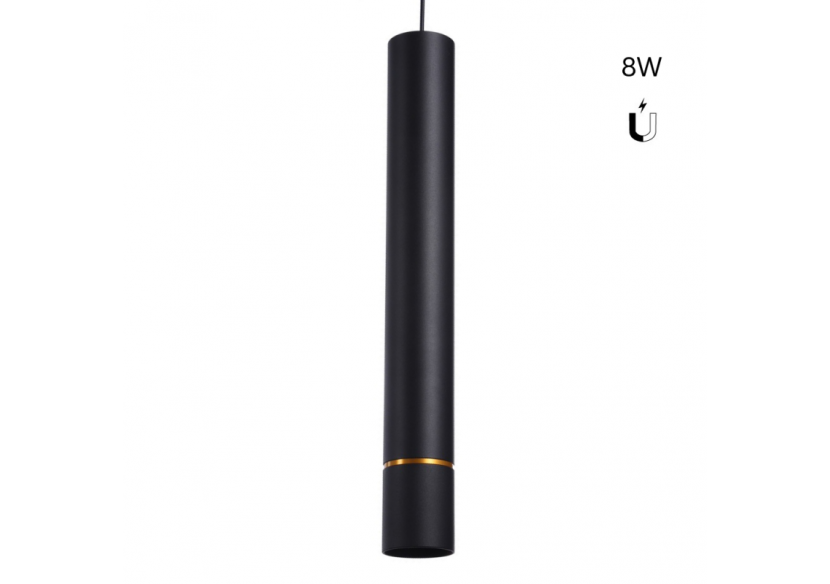 Spot suspendu LED sur rail magnétique 48V-8W-Ligne dorée - LCM-8W-ND-BC - Barcelona LED