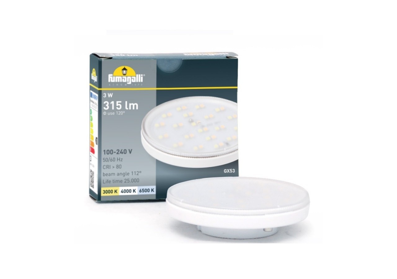 Balise murale LED encastrable Fumagalli "Leti 200 HS" 3W-IP66-GX53-CCT - 4C4.000.000.AYG1K - Barcelona LED