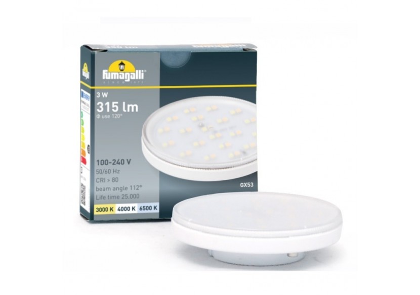 Balise murale LED encastrable Fumagalli "Leti 200 HS" 3W-IP66-GX53-CCT - 4C4.000.000.AYG1K - Barcelona LED