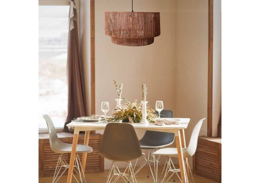 Suspension en fibres de jute "Bali" - K181-N - Barcelona LED