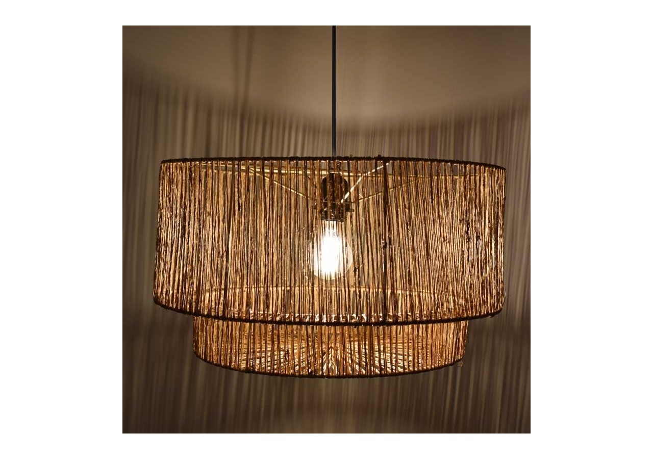 Suspension en fibres de jute "Bali" - K181-N - Barcelona LED