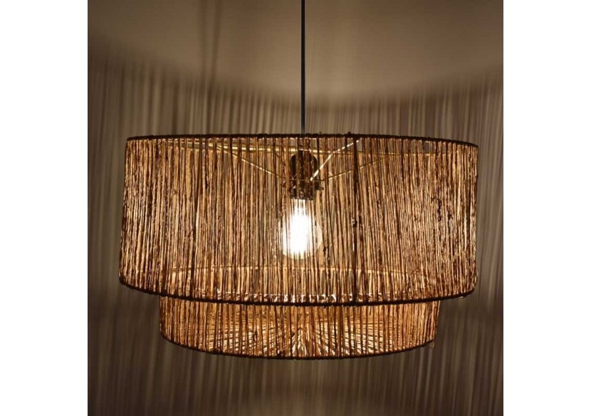 Suspension en fibres de jute "Bali" - K181-N - Barcelona LED