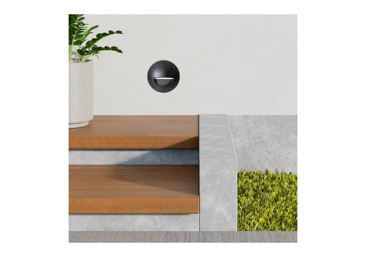 Balise LED encastrable FUMAGALLI "LETI 100" GX53-3W-IP66 - 2C4.000.000.AYG1K - Barcelona LED