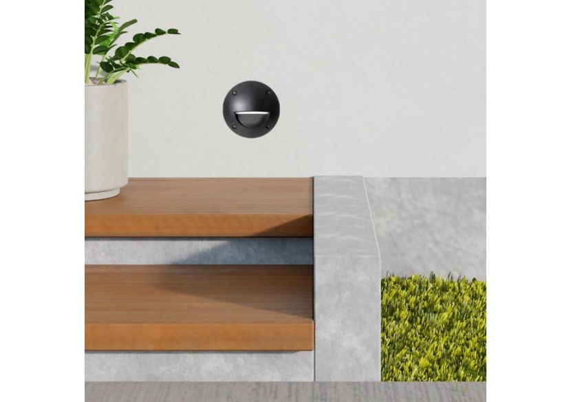 Balise LED encastrable FUMAGALLI "LETI 100" GX53-3W-IP66 - 2C4.000.000.AYG1K - Barcelona LED