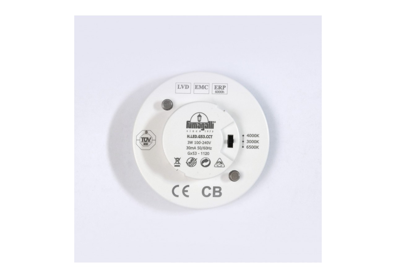 Balise LED encastrable FUMAGALLI "LETI 100" GX53-3W-IP66 - 2C4.000.000.AYG1K - Barcelona LED