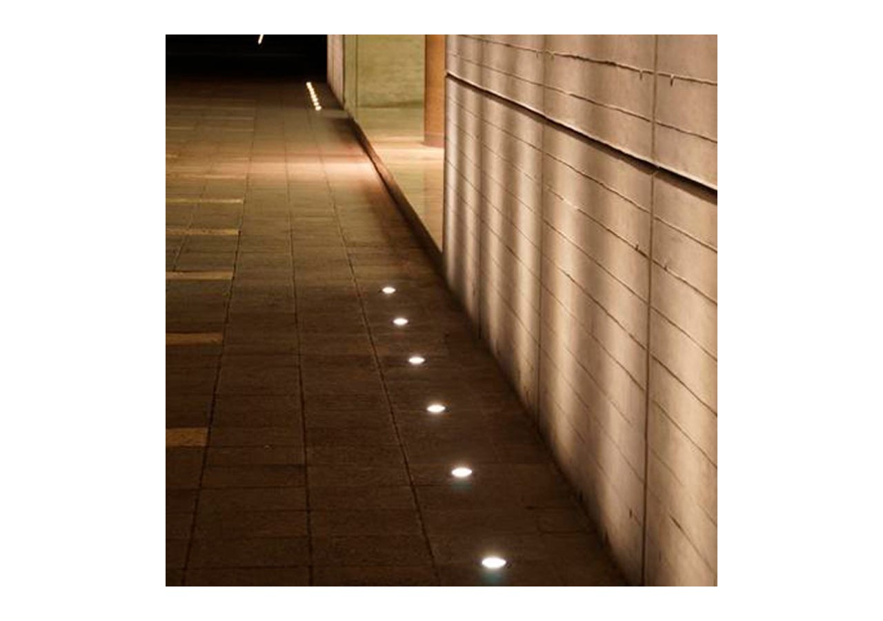 Balise de sol LED encastrée CCT FUMAGALLI CECI 90 GU10 3.5W - 1F1.000.000.AXU1K - Barcelona LED