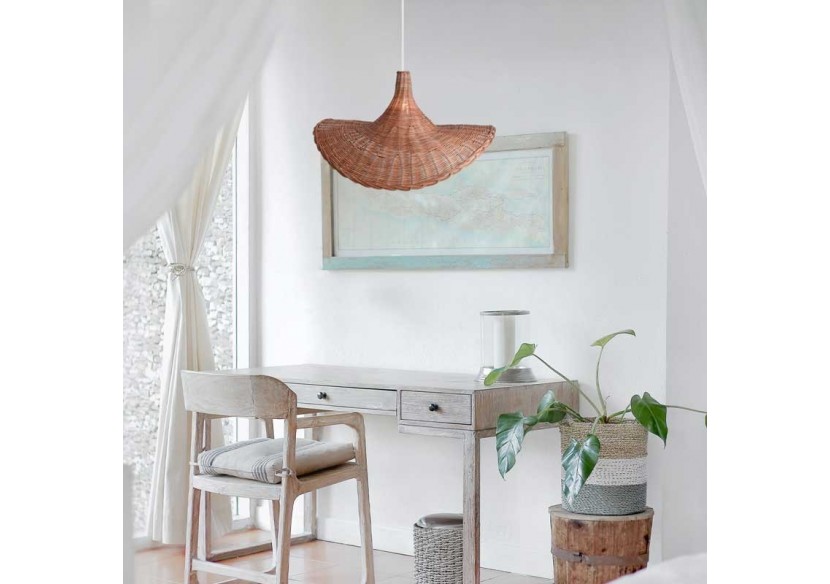 Suspension en osier "Tien" - K183-B - Barcelona LED