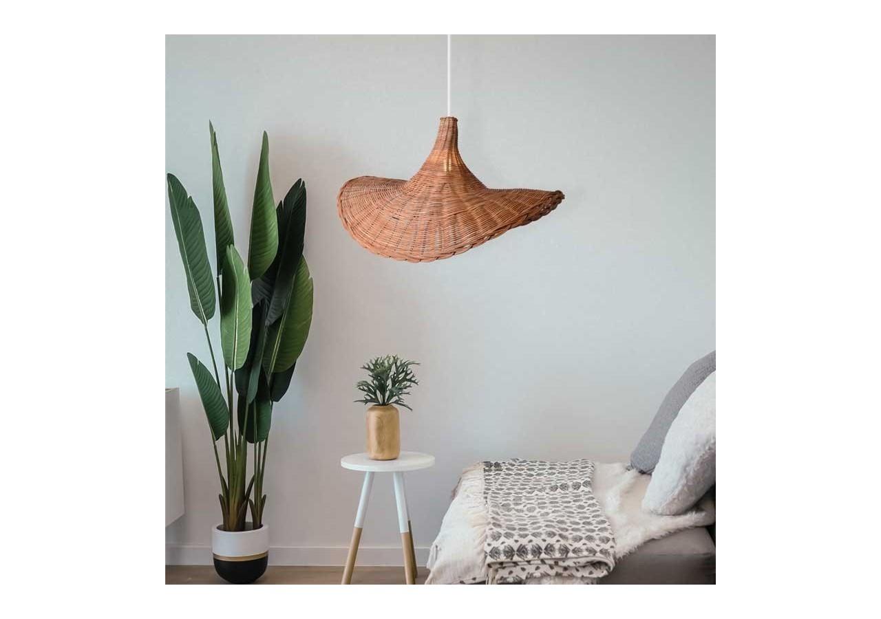 Suspension en osier "Tien" - K183-B - Barcelona LED