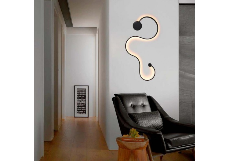 Applique murale "WAVE"-30W-2800K - L3074-N - Barcelona LED 2