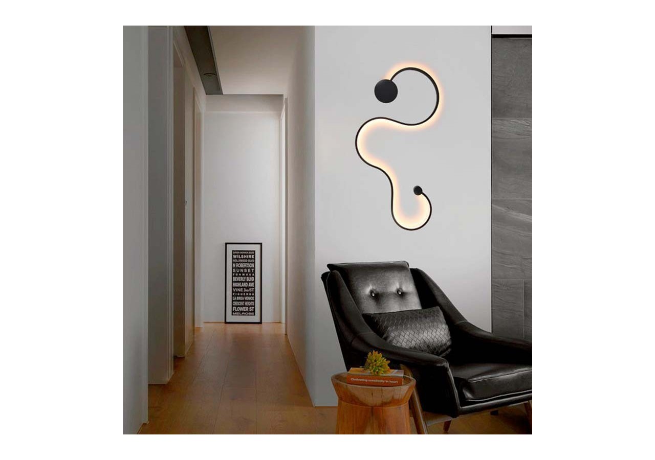 Applique murale "WAVE"-30W-2800K - L3074-N - Barcelona LED