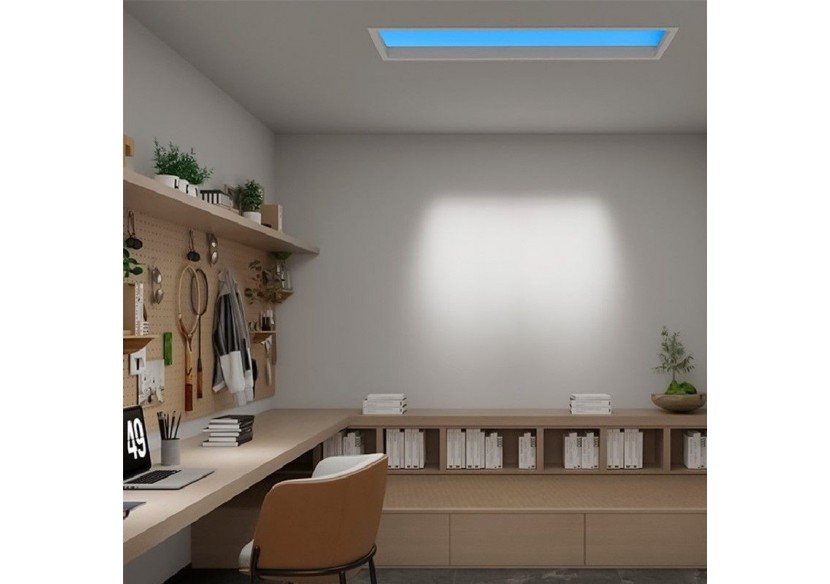 Panneau LED "Blue Skylight" effet de ciel-Daylight-120W - B5228-BS-120X30 - Barcelona LED