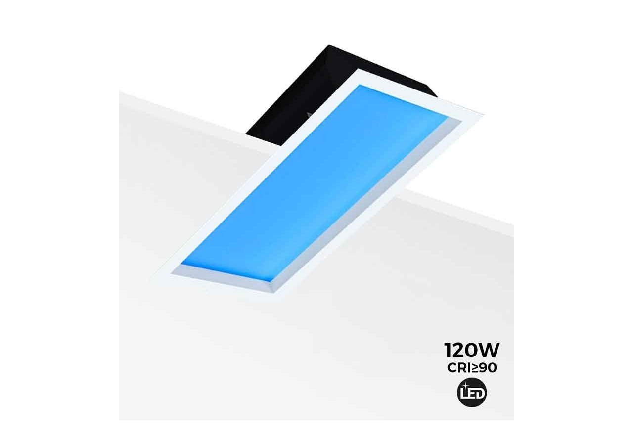 Panneau LED "Blue Skylight" effet de ciel-Daylight-120W - B5228-BS-120X30 - Barcelona LED
