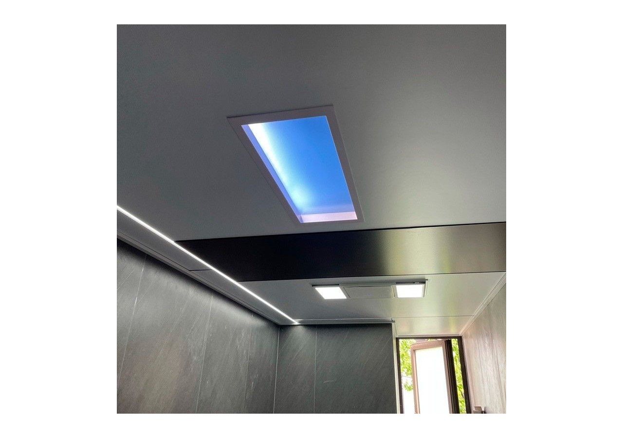 Panneau LED "Blue Skylight" effet de ciel-Daylight-120W - B5228-BS-120X30 - Barcelona LED