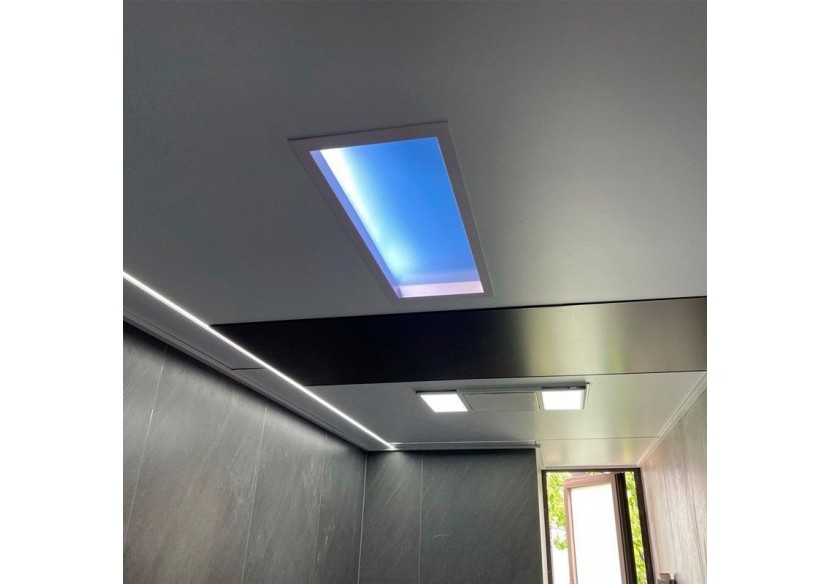 Panneau LED "Blue Skylight" effet de ciel-Daylight-120W - B5228-BS-120X30 - Barcelona LED