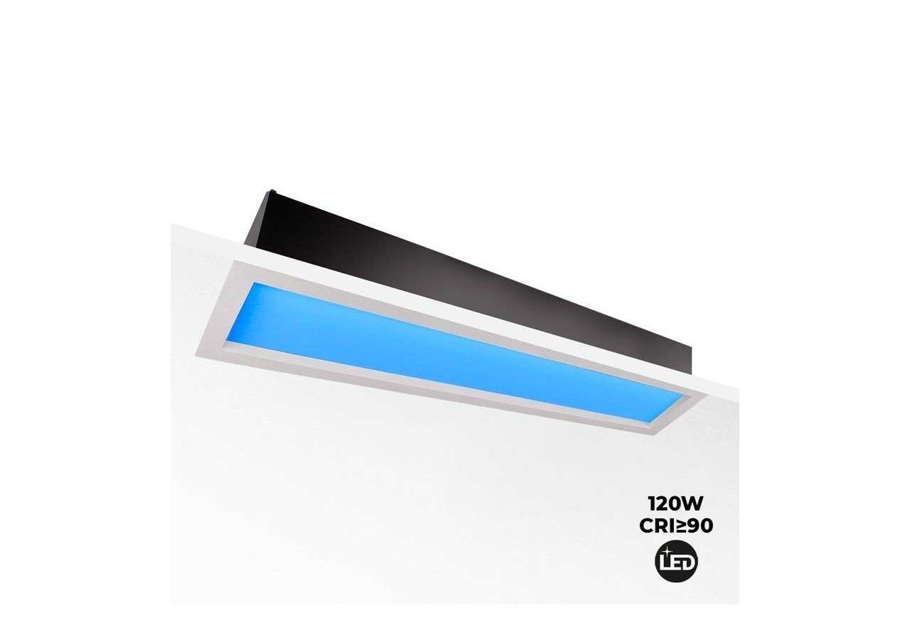 Panneau LED "Blue Skylight" effet de ciel-Daylight-120W - B5228-BS-120X30 - Barcelona LED