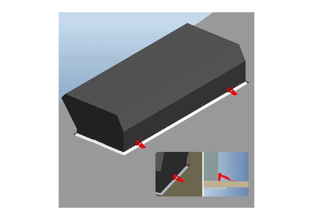 Panneau LED "Blue Skylight" effet de ciel-Daylight-120W - B5228-BS-120X30 - Barcelona LED