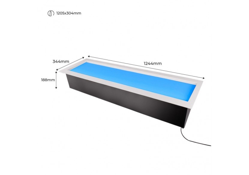 Panneau LED "Blue Skylight" effet de ciel-Daylight-120W - B5228-BS-120X30 - Barcelona LED