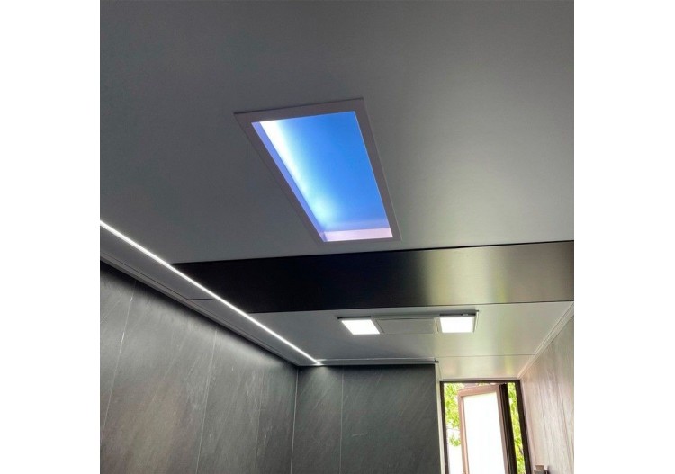 Panneau LED "Blue Skylight" SMART-Effet de ciel-Daylight-100W-120x30cm - B5228-BS-120X30-S - Barcelona LED 2