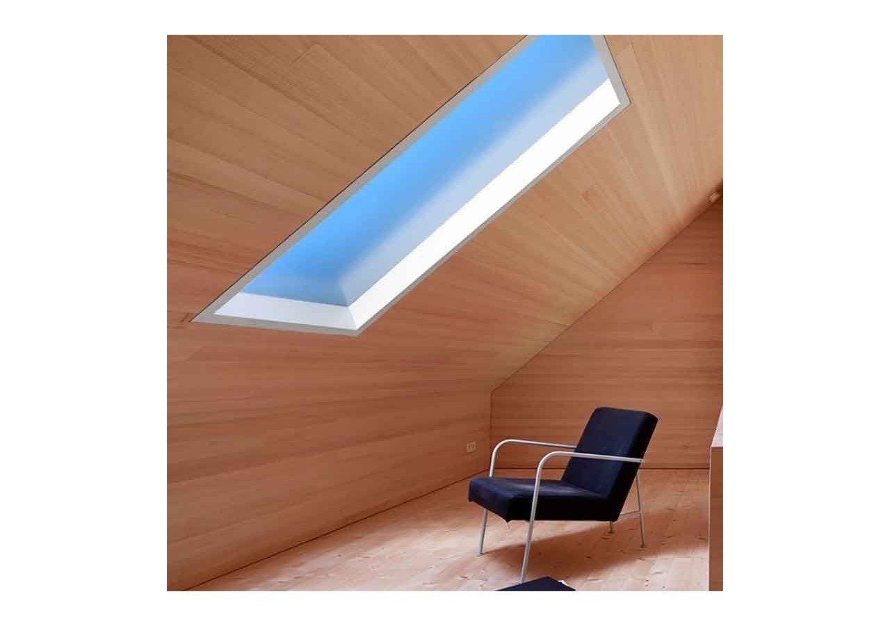 Panneau LED "Blue Skylight" SMART-Effet de ciel-Daylight-100W-120x30cm - B5228-BS-120X30-S - Barcelona LED