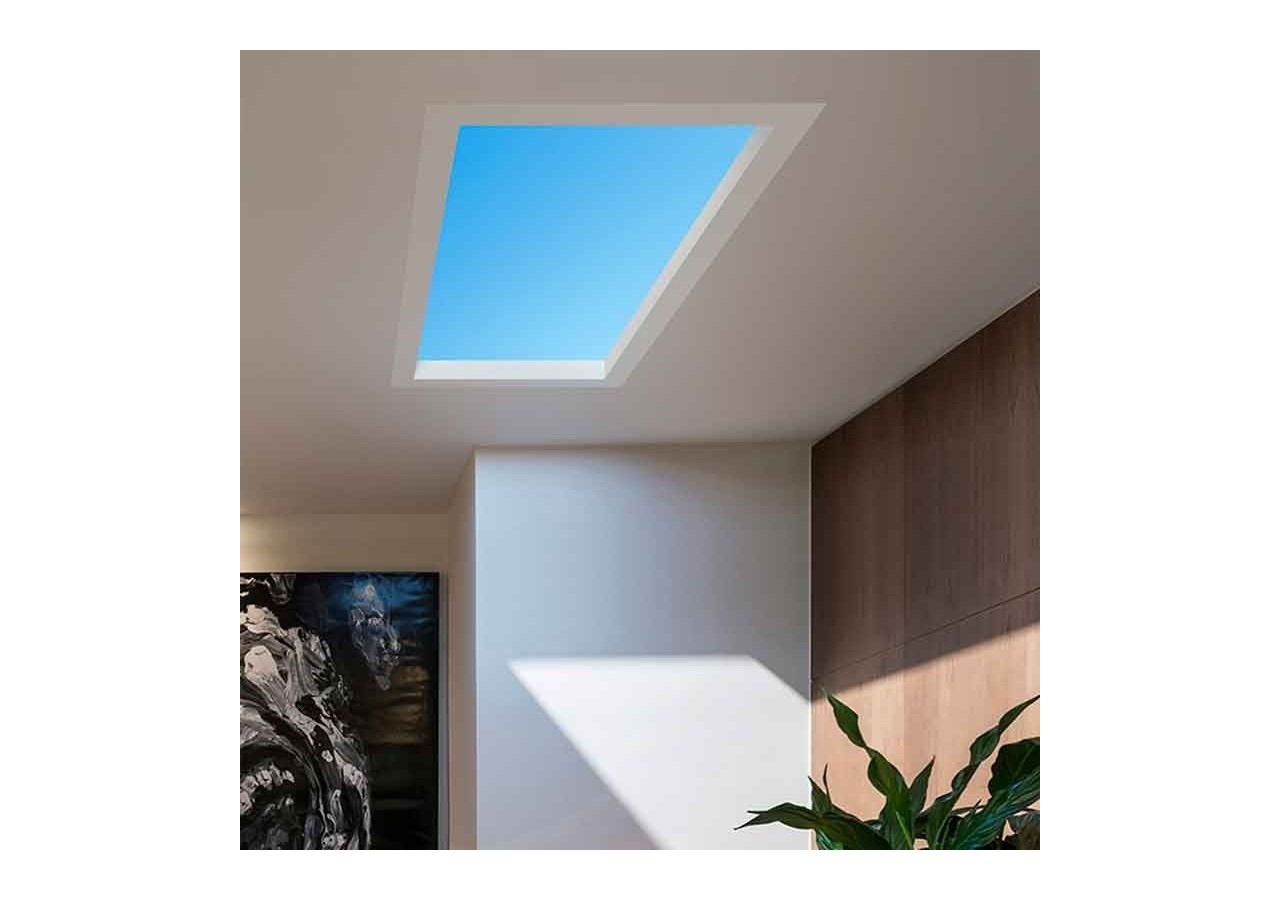 Panneau LED "Blue Skylight" SMART-Effet de ciel-Daylight-100W-120x30cm - B5228-BS-120X30-S - Barcelona LED