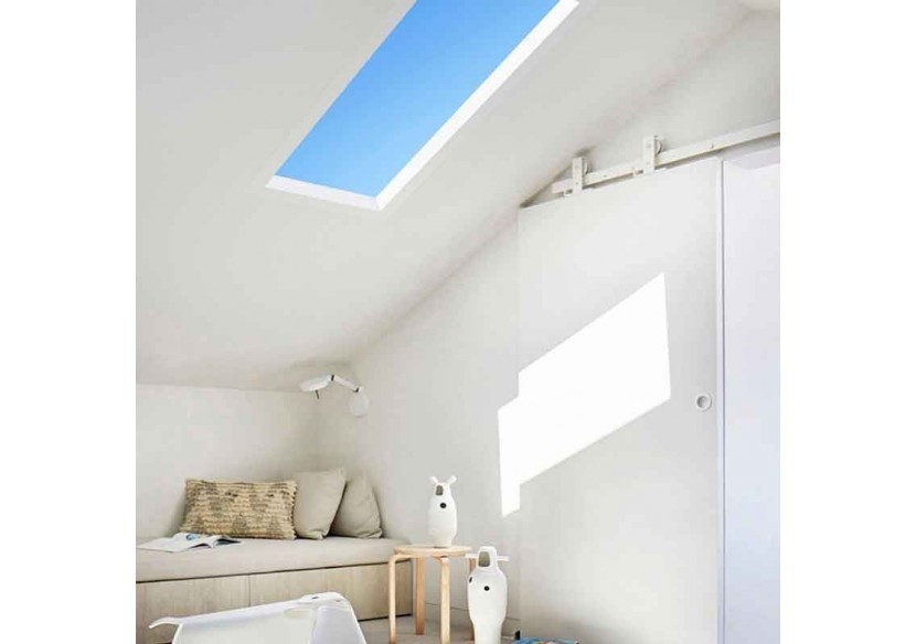 Panneau LED "Blue Skylight" SMART-Effet de ciel-Daylight-100W-120x30cm - B5228-BS-120X30-S - Barcelona LED