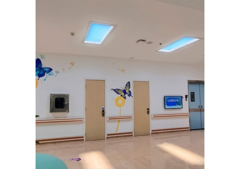 Panneau LED "Blue Skylight" SMART-Effet de ciel-Daylight-100W-120x30cm - B5228-BS-120X30-S - Barcelona LED