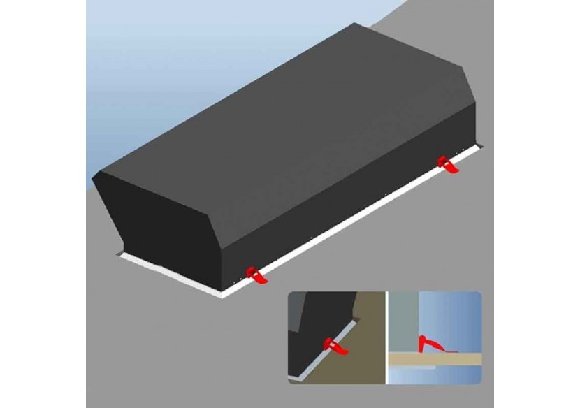 Panneau LED "Blue Skylight" SMART-Effet de ciel-Daylight-100W-120x30cm - B5228-BS-120X30-S - Barcelona LED