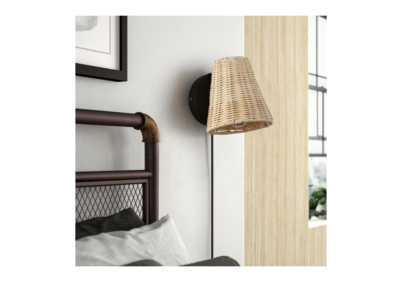 Applique murale en osier "BLIND". - LM160 - Barcelona LED