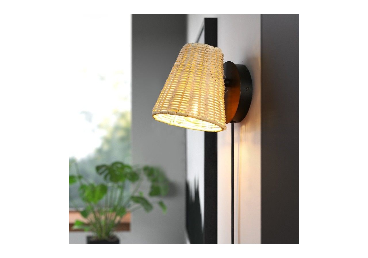 Applique murale en osier "BLIND". - LM160 - Barcelona LED