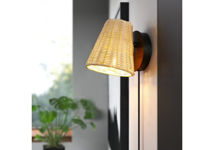 Applique murale en osier "BLIND". - LM160 - Barcelona LED