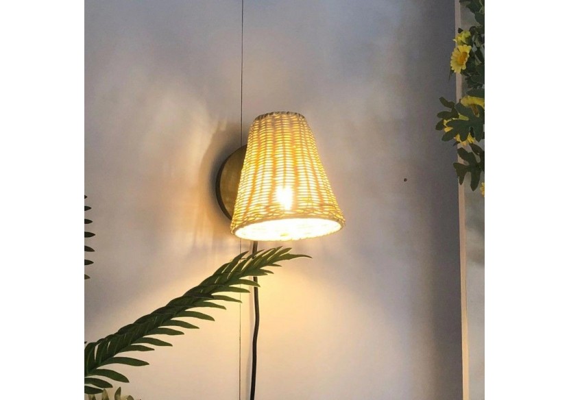 Applique murale en osier "BLIND". - LM160 - Barcelona LED