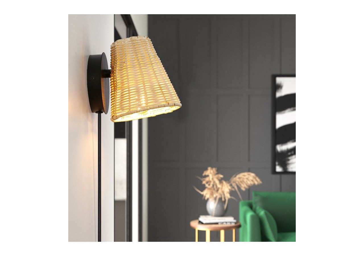 Applique murale en osier "BLIND". - LM160 - Barcelona LED