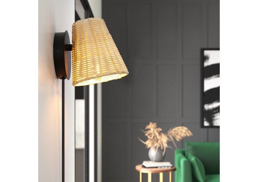 Applique murale en osier "BLIND". - LM160 - Barcelona LED