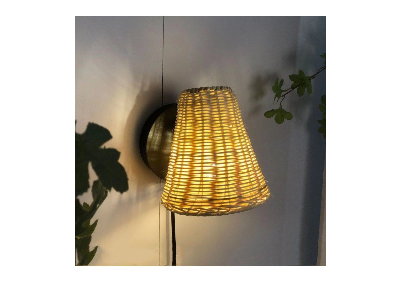 Applique murale en osier "BLIND". - LM160 - Barcelona LED