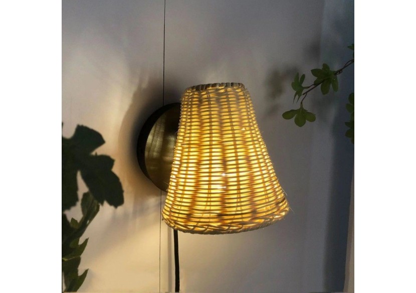 Applique murale en osier "BLIND". - LM160 - Barcelona LED