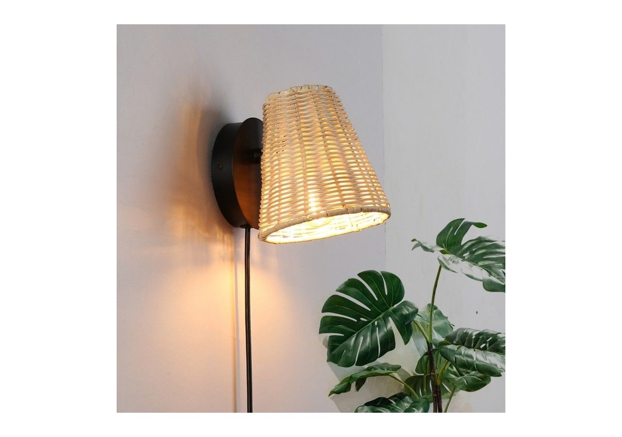 Applique murale en osier "BLIND". - LM160 - Barcelona LED